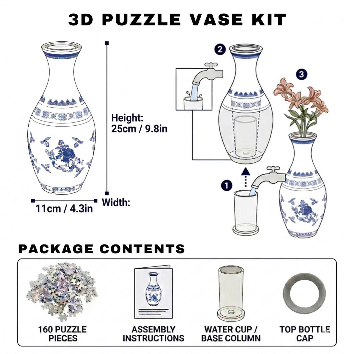 3D Puzzle Vase